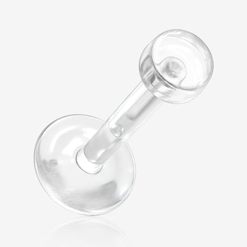5 Pcs of Bio-Flexible Push-Fit Top Retainer Labret Flat Back Stud Package